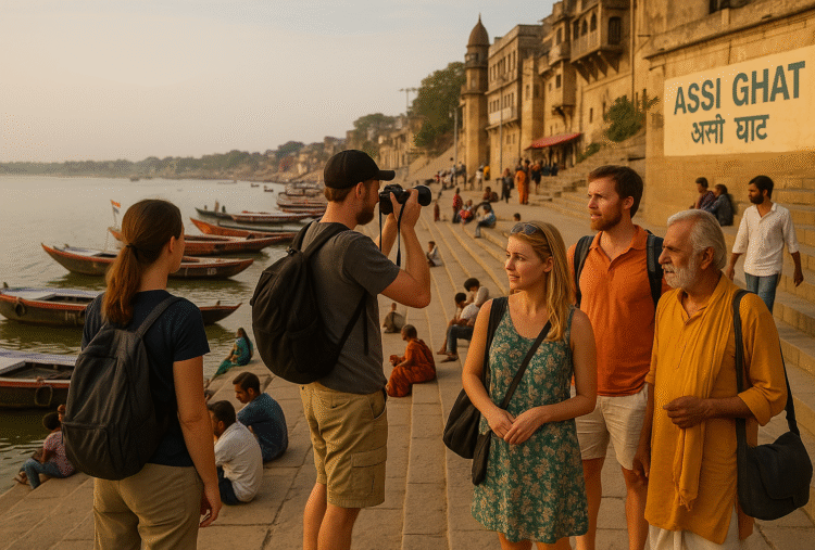 Foreign tourists and cultural exchanges