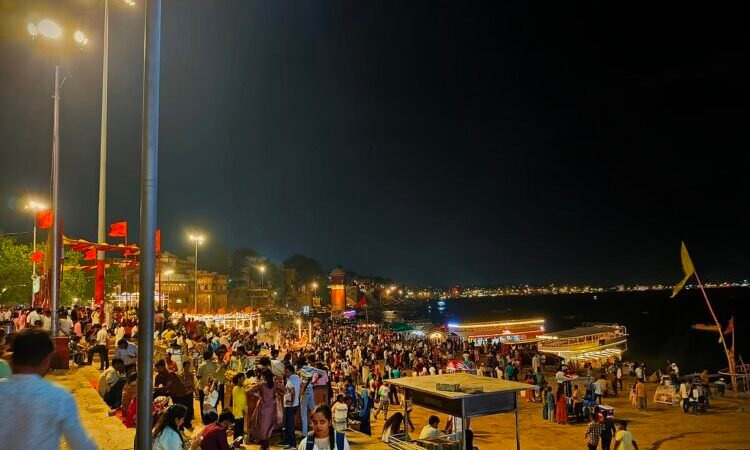 Panoramic Seen Assi Ghat Varanasi